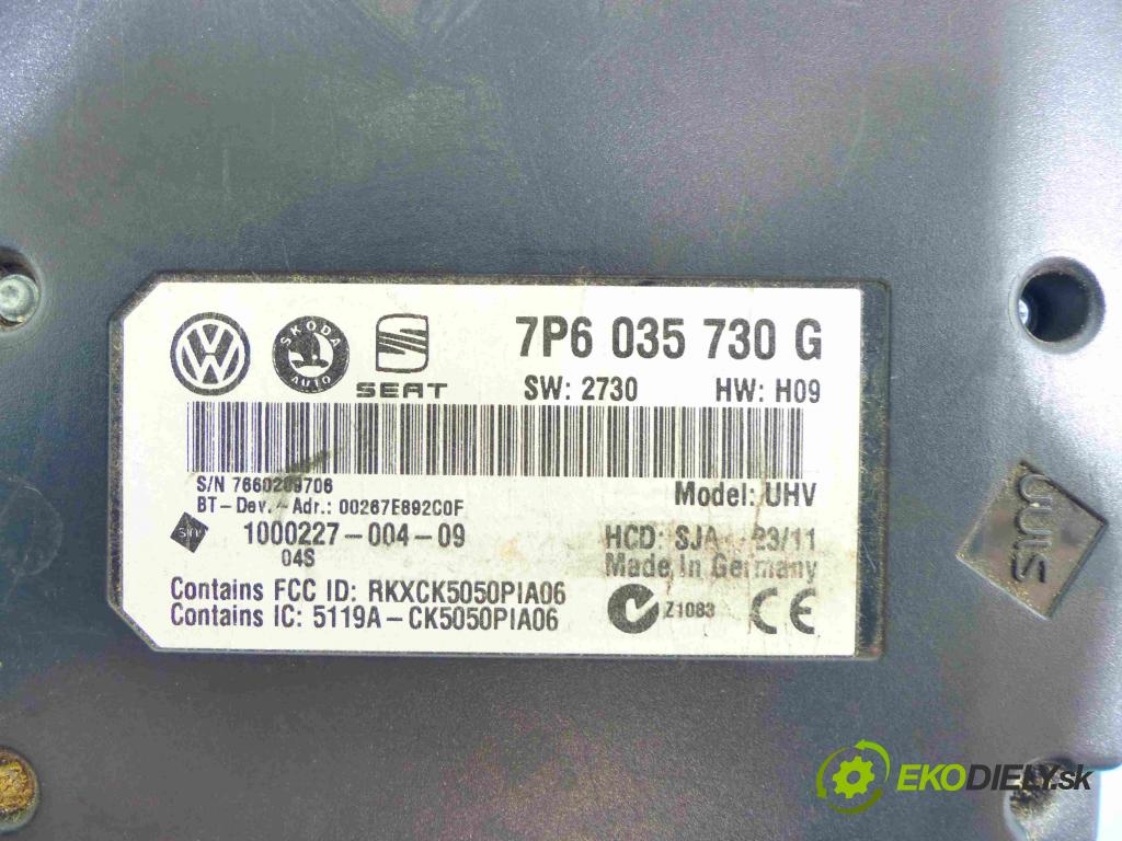 Skoda Superb II 2008-2015 2.0 tdi 140 HP manual 103 kW 1968 cm3 5- modul riadiaca jednotka 7P6035730G (Ostatné)