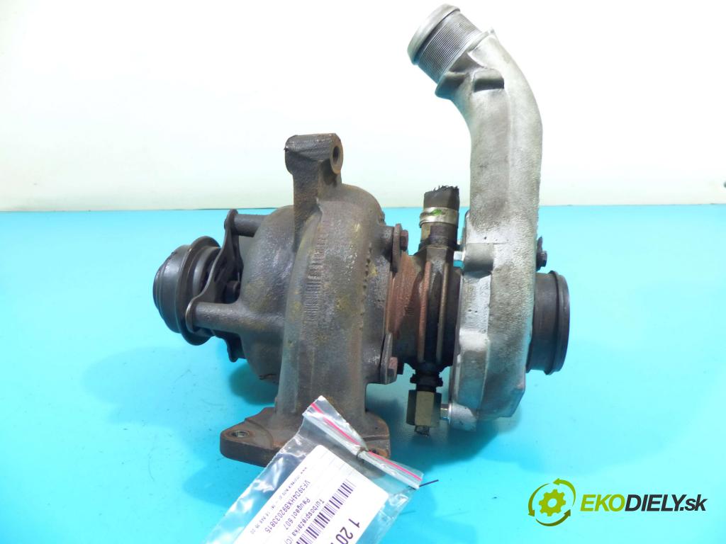 Peugeot 607 2.2 hdi 133 HP manual 98 kW 2179 cm3 4- turbodúchadlo, turbo 9640668680 (Turbodúchadlá (kompletné))