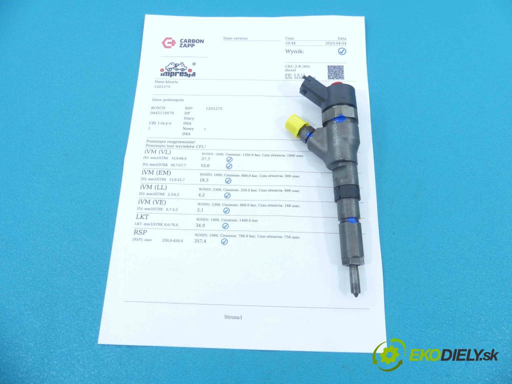 Peugeot 307 2.0 hdi 107 HP manual 79 kW 1997 cm3 5- vstrek 0445110076 (Vstrekovače)