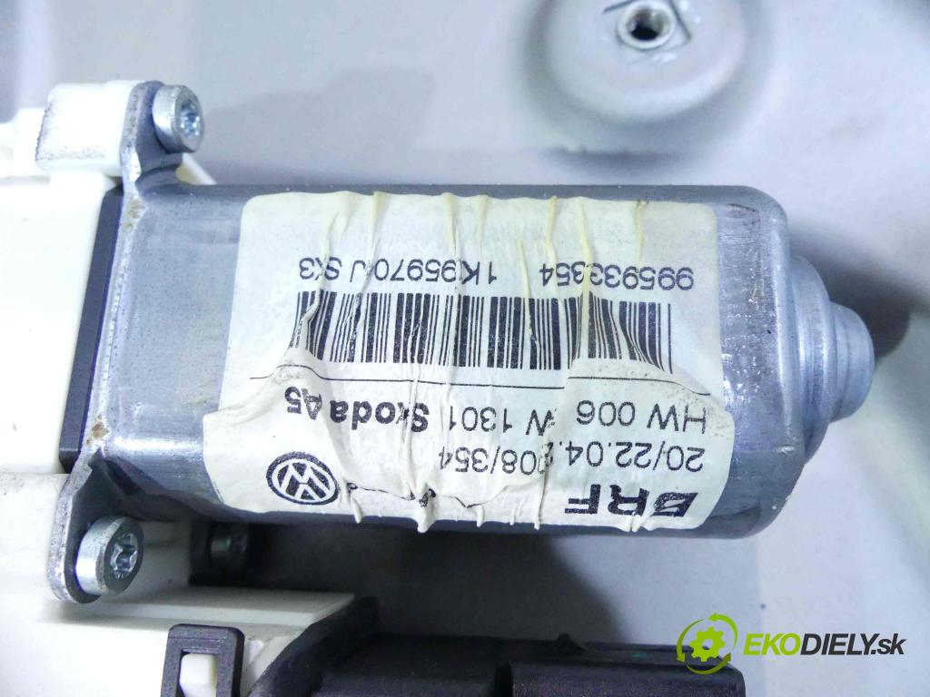 Skoda Octavia II 2004-2013 2.0 TDI 140 hp manual 103 kW 1968 cm3 5- mechanismus stahování zadní pravý 1K0959704J
