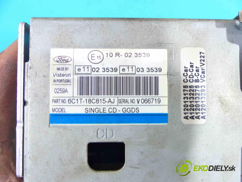 Ford Transit 2006-2013 2.2 tdci 131 HP manual 96 kW 2198 cm3 5- Radio továreň: 6C1T-18C815-AJ