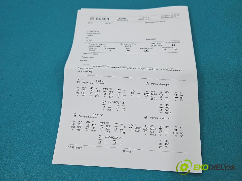 Seat Altea 2.0 tdi 140 hp manual 103 kW 1968 cm3 5- vstřikovací čerpadlo 0414720404 (Vstřikovač paliva)