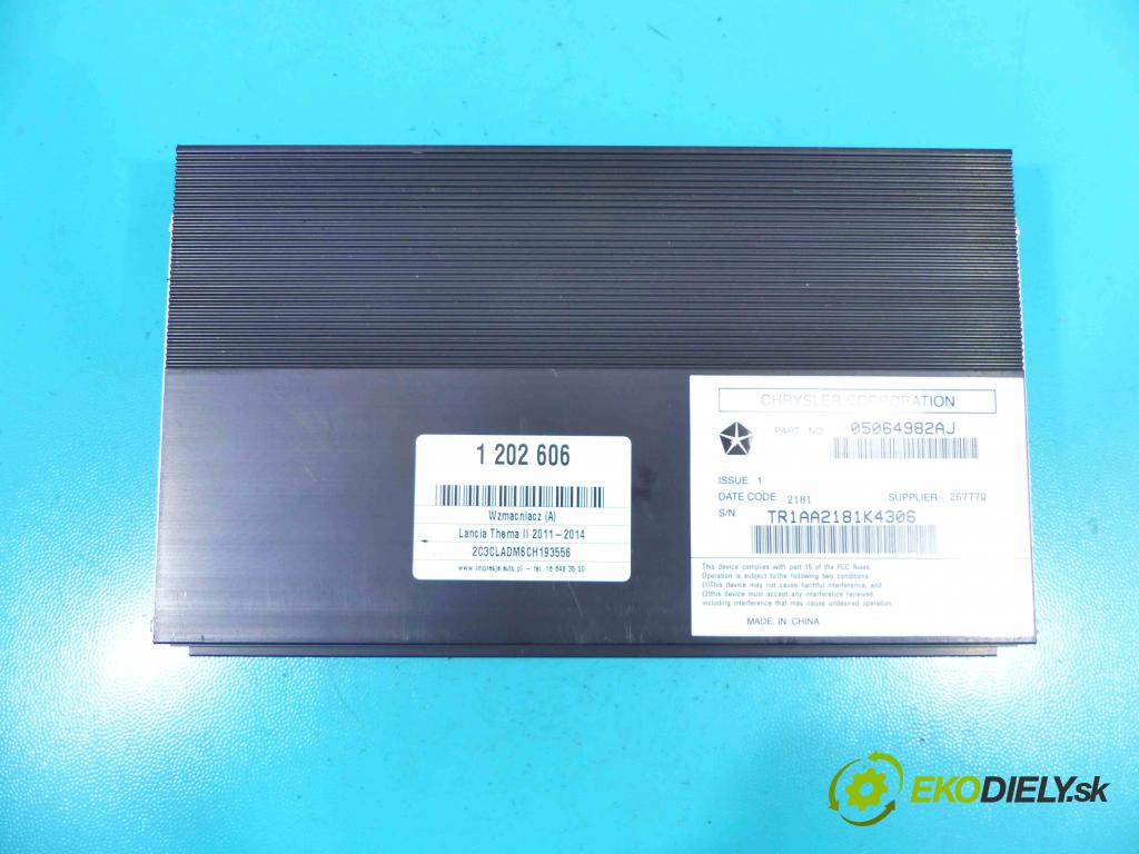 Lancia Thema II 2011-2014 3.0 CRD 239KM automatic 176 kW 2987 cm3 4- Zesilovač: 05064982AJ (Zosilňovače)