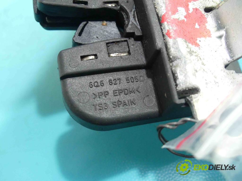Vw Polo IV 9N 2001-2009 1.2 12v 54 hp manual 40 kW 1198 cm3 3- zámek kufrových dveří zadní 6Q6827505D