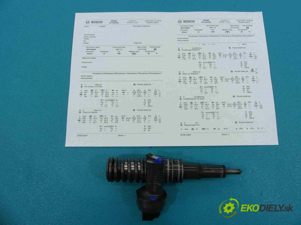 Vw Polo IV 9N 2001-2009 1.4 tdi 75 HP manual 55 kW 1422 cm3 5- vstrekovacie čerpadlo 0414720035 (Vstrekovače)