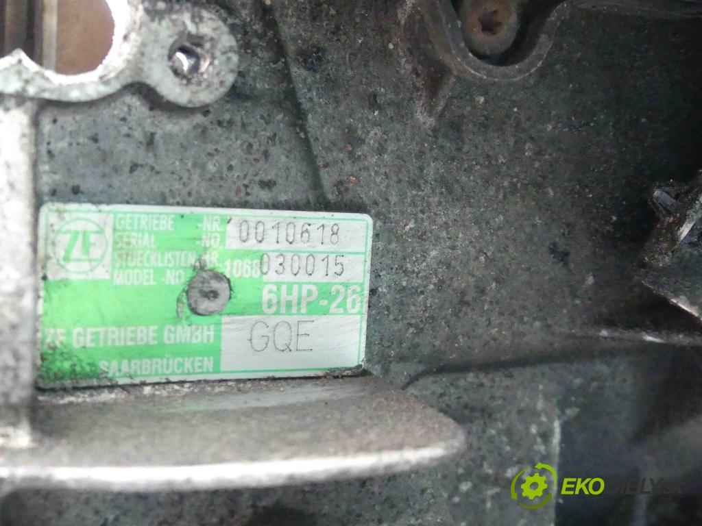 Audi A8 D3 2002-2009 3.7 V8 280KM: automatic 206 kW 3697 cm3 4- prevodovka stupeň,rýchlosť automat GQE