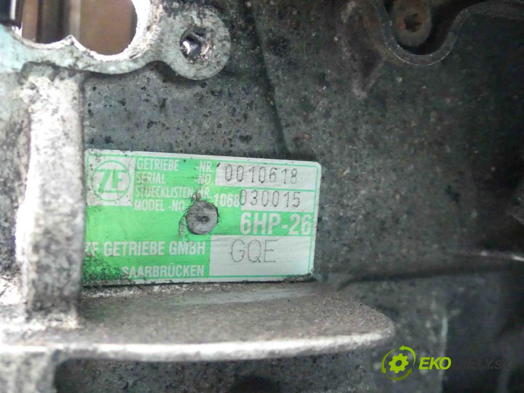 Audi A8 D3 2002-2009 3.7 V8 280KM: automatic 206 kW 3697 cm3 4- prevodovka stupeň,rýchlosť automat GQE