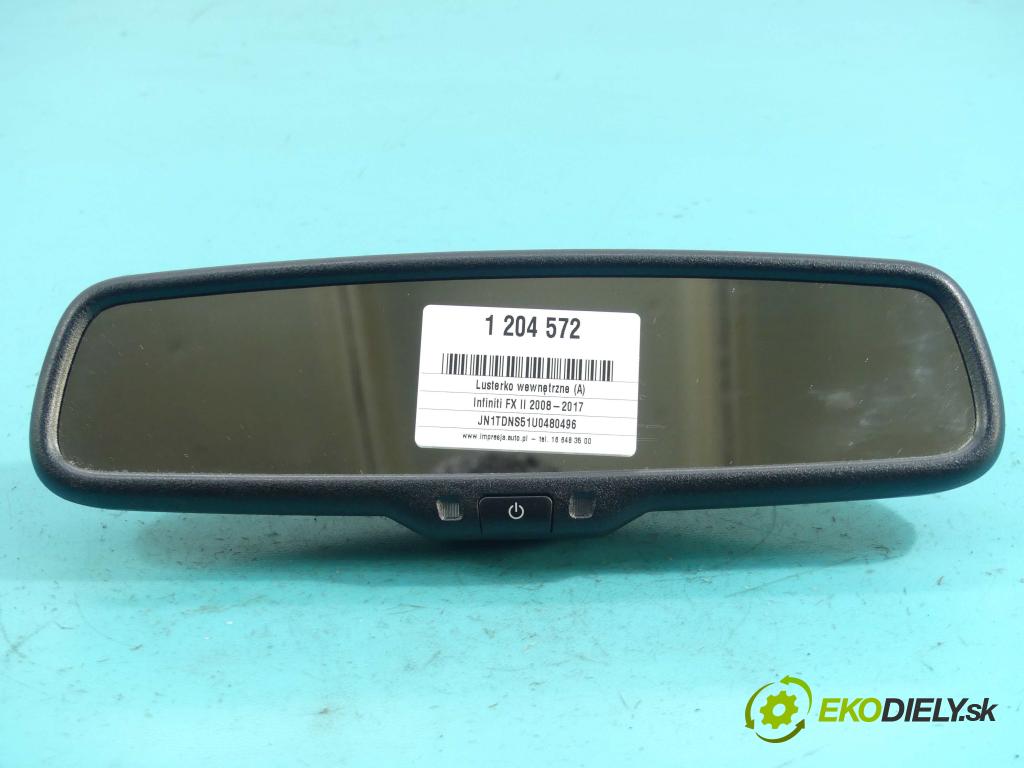 Infiniti FX II 2008-2017 3.0 D V6 238hp automatic 175 kW 2993 cm3 5- zpětné zrcátko vnitřní  (Světla vnitřní)