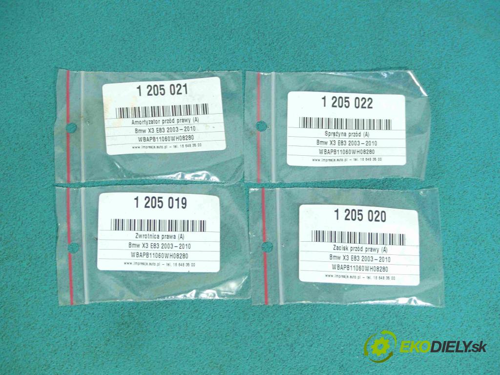 Bmw X3 E83 2003-2010 2.0d 150 HP manual 110 kW 1995 cm3 5- náboj pravé  (Náboje)