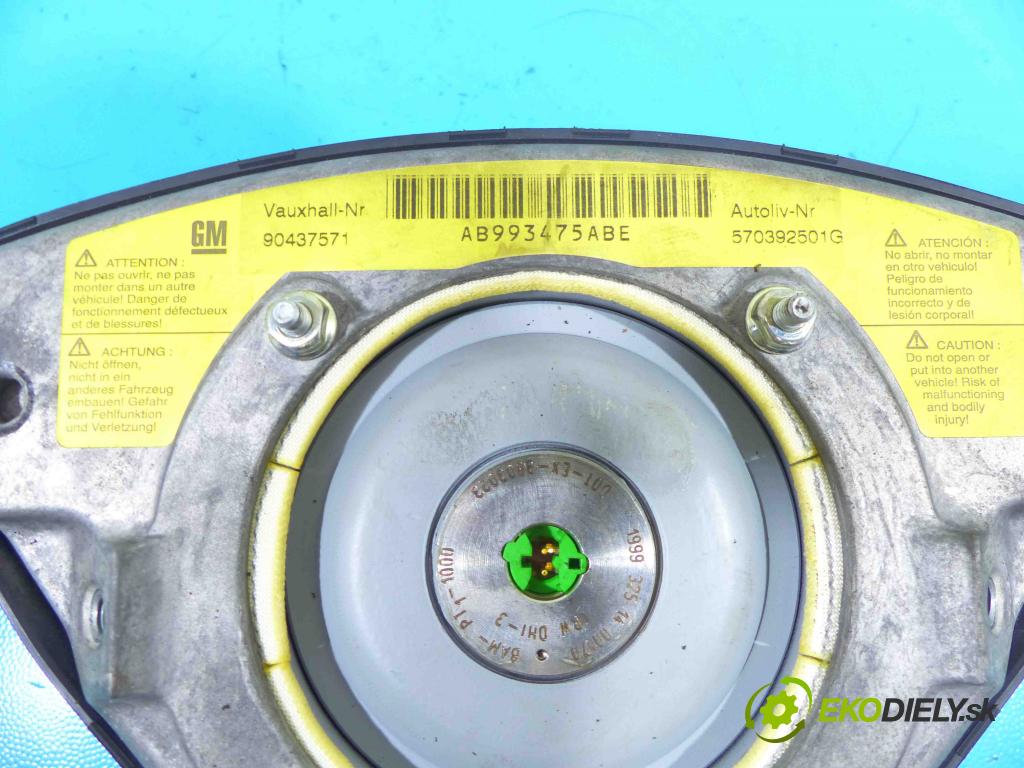 Opel Astra II 1998-2009 2.0 dti 101 HP manual 74 kW 1995 cm3 5- airbag vzduchové 90437571