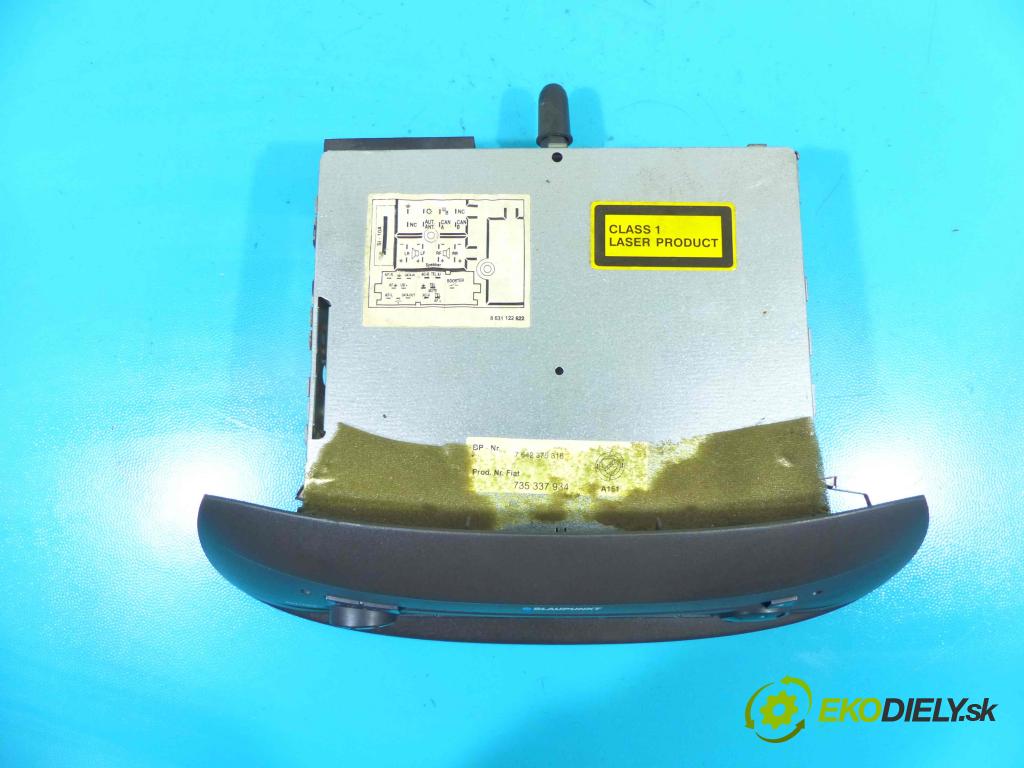 Fiat Punto II 1999-2010 1.2 60 HP manual 44 kW 1242 cm3 3- Radio továreň: 7642375316