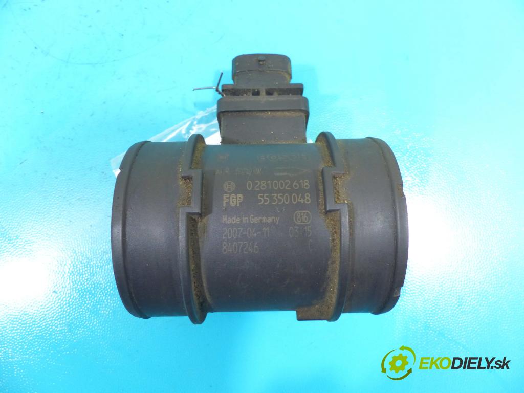 Opel Combo C 2001-2011 1,3.0 cdti 75 HP manual 55 kW 1248 cm3 5- průtokoměr: 0281002618 (Váhy vzduchu)