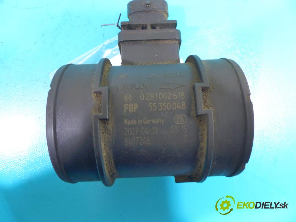 Opel Combo C 2001-2011 1,3.0 cdti 75 HP manual 55 kW 1248 cm3 5- průtokoměr: 0281002618 (Váhy vzduchu)