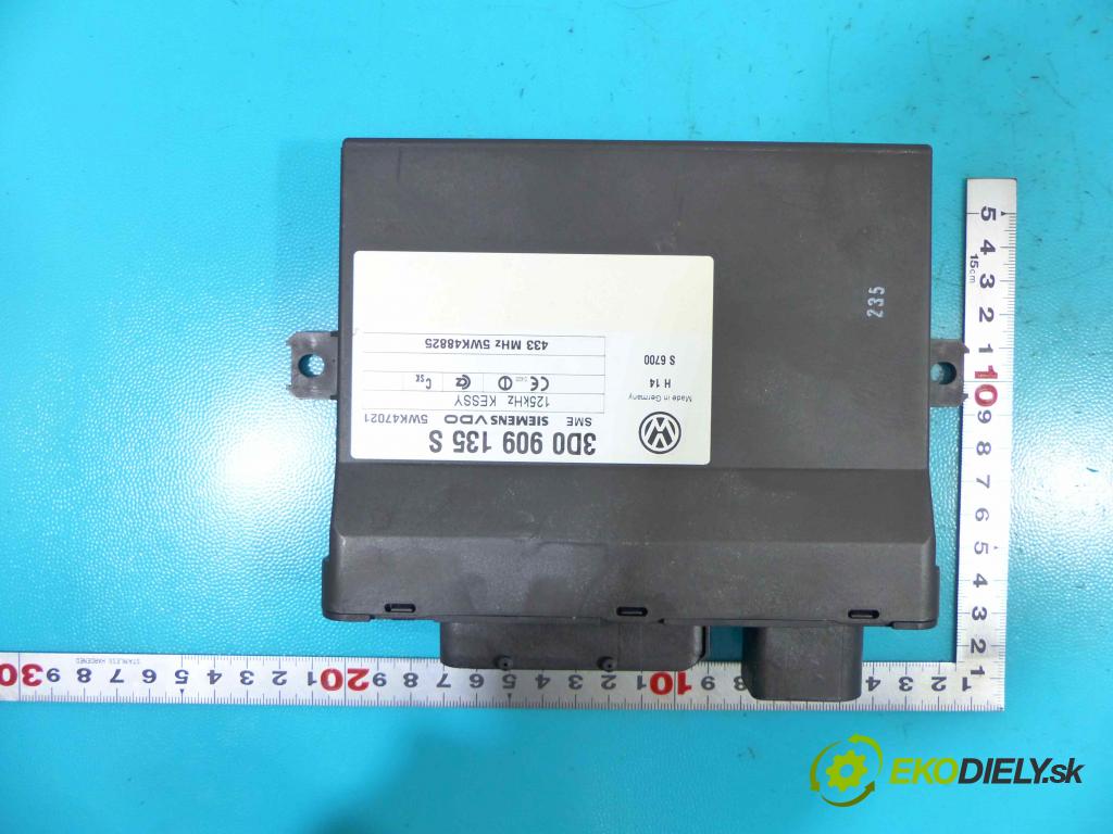 Vw Touareg I 2002-2010 2.5 tdi 174 HP manual 128 kW 2461 cm3 5- modul riadiaca jednotka 3D0909135S (Ostatné)