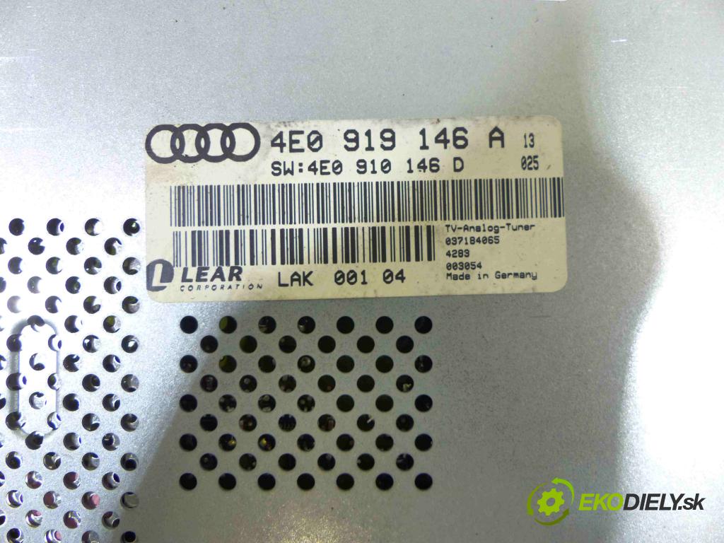 Audi A6 C6 2004-2011 3.0 tdi 224hp automatic 165 kW 2967 cm3 4- modul riadiaca jednotka 4E0919146A (Ostatné)