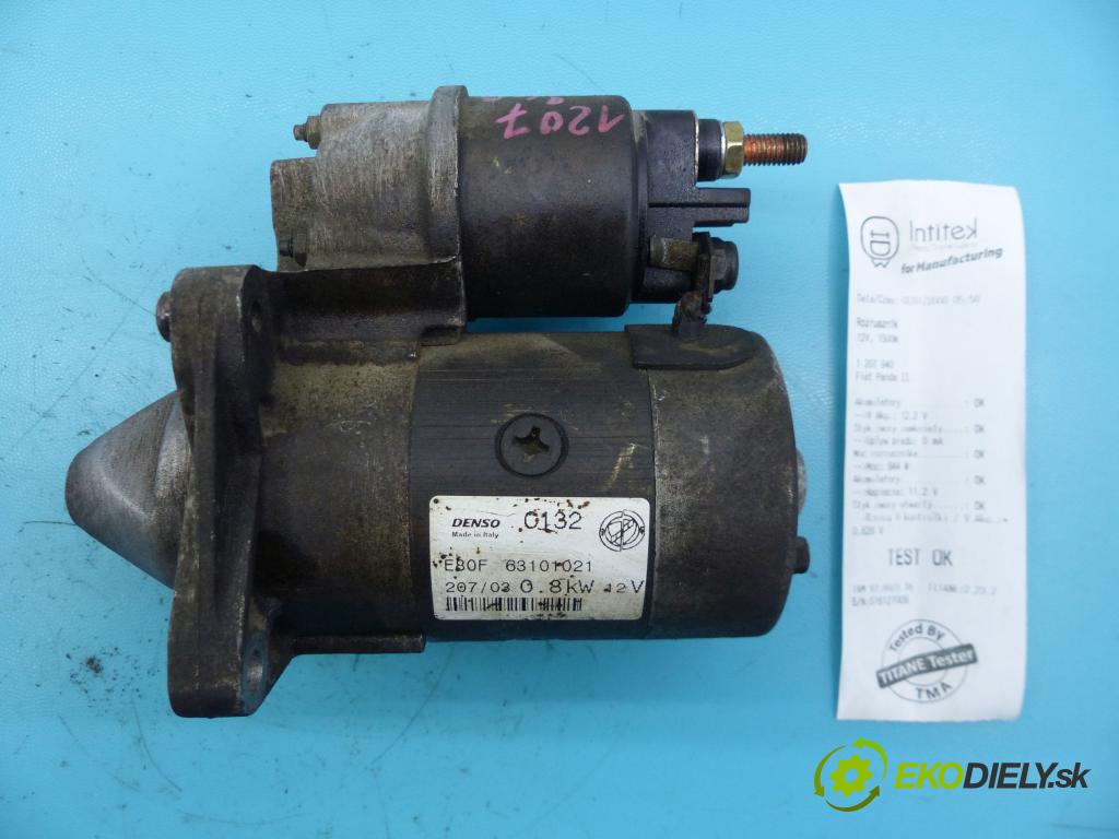 Fiat Panda II 2003-2012 1.1 54 HP manual 40 kW 1108 cm3 5- štartér  (Štartéry)