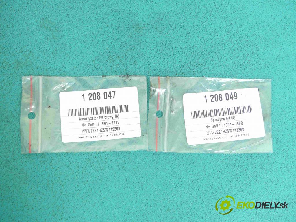 Vw Golf III 1991-1998 1.9 TDI 90 hp manual 66 kW 1896 cm3 5- tlumič zadní pravý