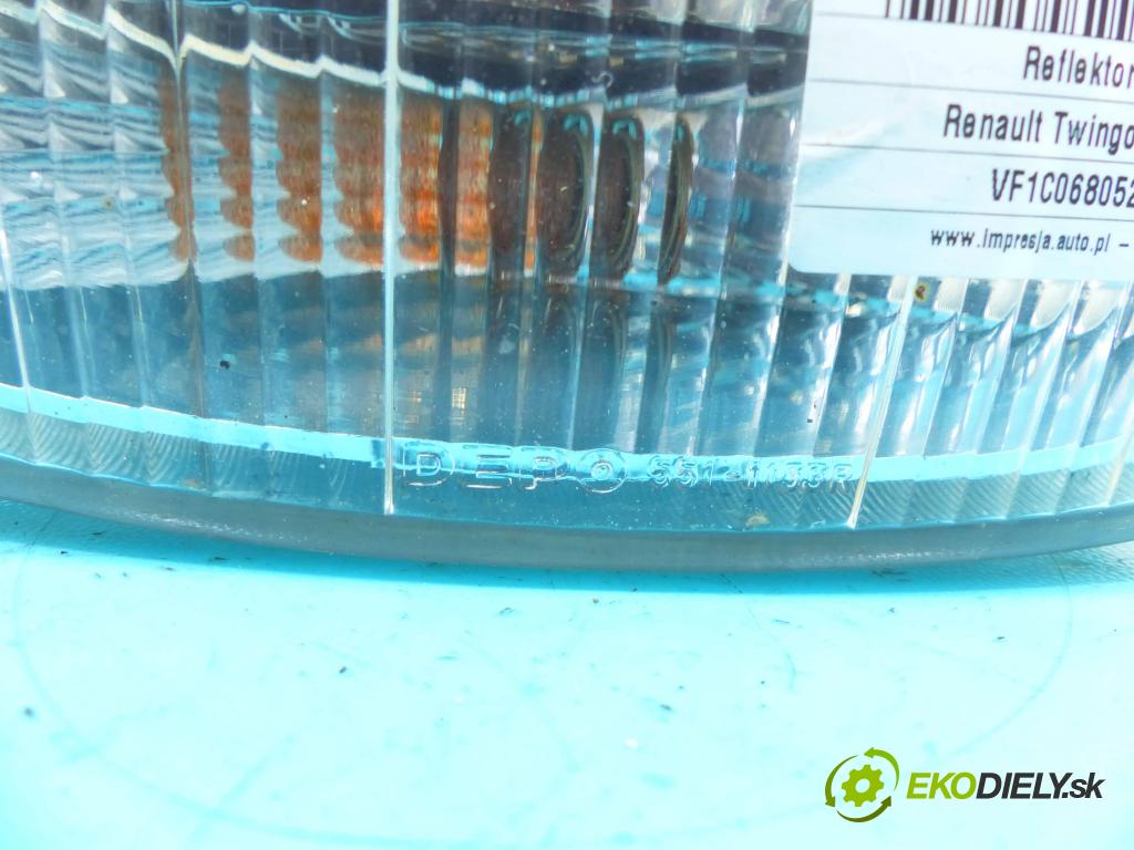 Renault Twingo I 1996-2003 1,2.0 58 HP manual 43 kW 1149 cm3 3- Reflektor: pravý  (Pravé)