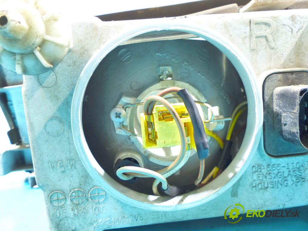 Skoda Octavia I 1996-2010 1.6 SR 101 HP manual 74 kW 1595 cm3 5- Reflektor: pravý  (Pravé)