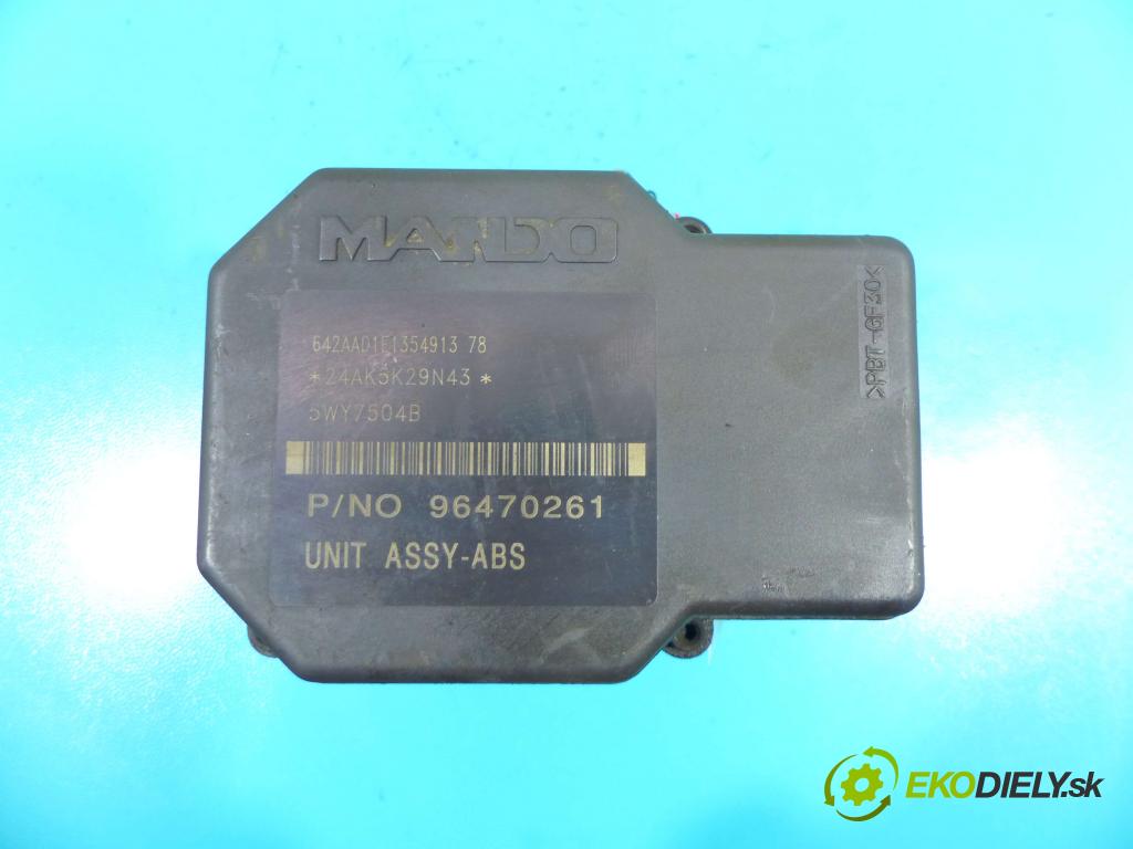 Chevrolet Aveo T200 2003-2008 1,2.0 8v 72 hp manual 53 kW 1150 cm3 5- čerpadlo abs 96470261 (Pumpy brzdové)