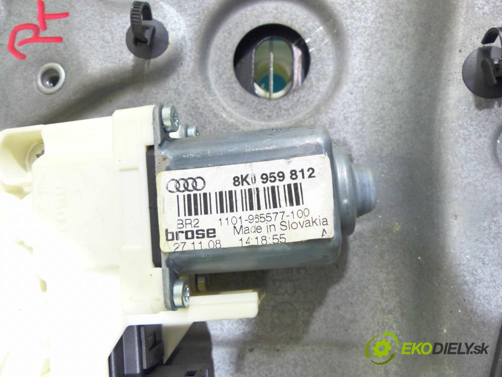 Skoda Superb II 2008-2015 3.6 V6 260 hp automatic 191 kW 3597 cm3 4- mechanismus stahování zadní pravý 8K0959812