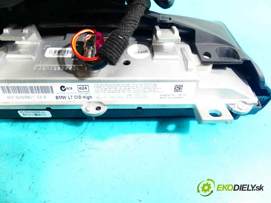 Bmw 1 F20 2011-2019 1.6 T 170 HP automatic 125 kW 1598 cm3 5- Zobrazit: 9259901 (Prístrojové dosky, displeje)