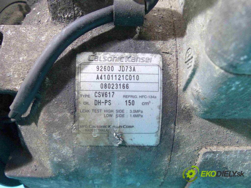 Nissan Qashqai J10 2006-2013 2.0 dci 150 HP manual 110 kW 1995 cm3 5- čerpadlo klimatizácie 92600JD73A