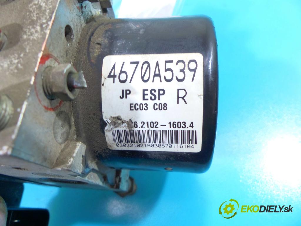 Mitsubishi Lancer VIII 2007-2016 1.8 16v 143 hp manual 105 kW 1798 cm3 5- čerpadlo abs 4670A539 (Pumpy brzdové)