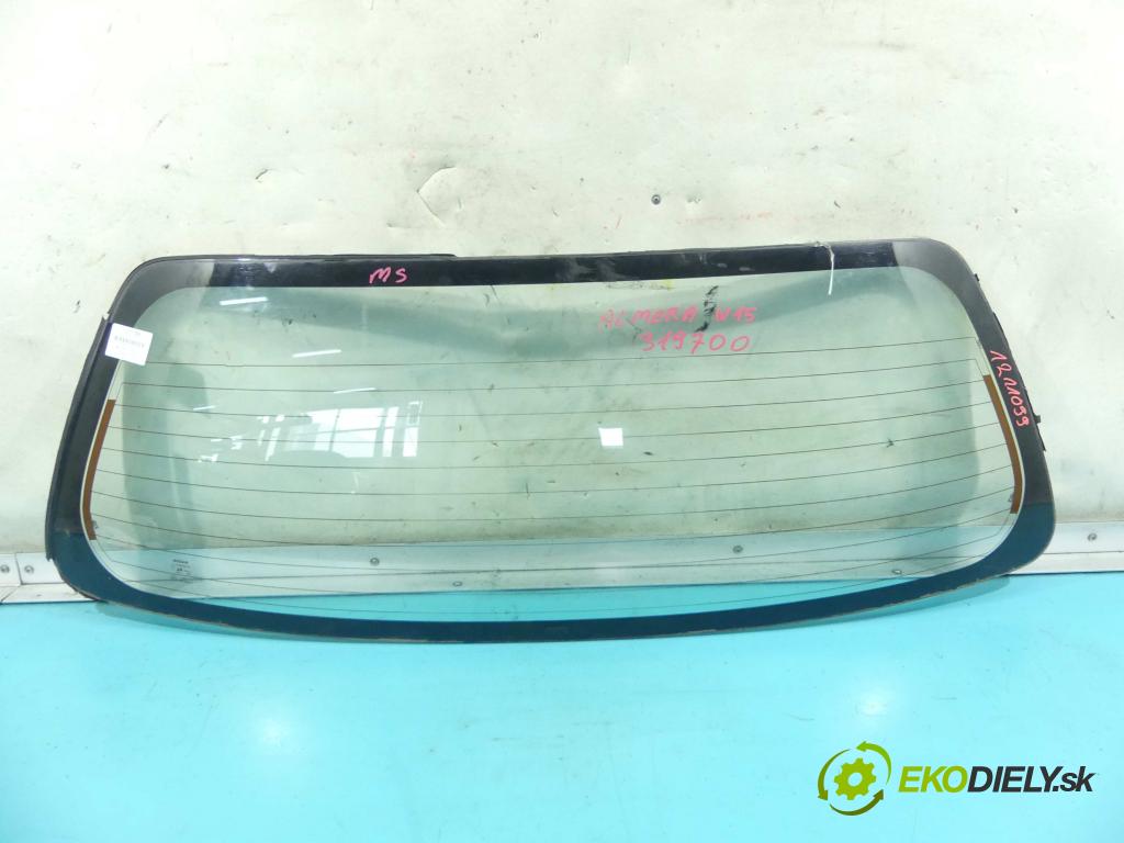 Nissan Almera N15 1995-2000 1.4 16v 75 hp manual 55 kW 1392 cm3 5- sklo zadní  (Okna zadní)