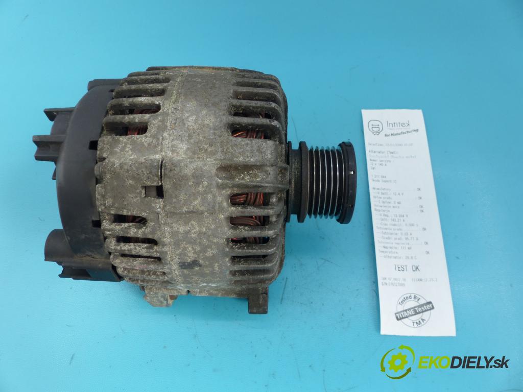 Skoda Superb II 2008-2015 3.6 V6 260 hp automatic 191 kW 3597 cm3 4- Alternator 06F903023P (Alternátory)