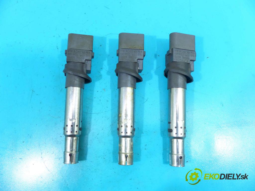 Skoda Superb II 2008-2015 3.6 V6 260 HP automatic 191 kW 3597 cm3 4- cievka zapaľovacia 022905715A (Zapaľovacie cievky, moduly)