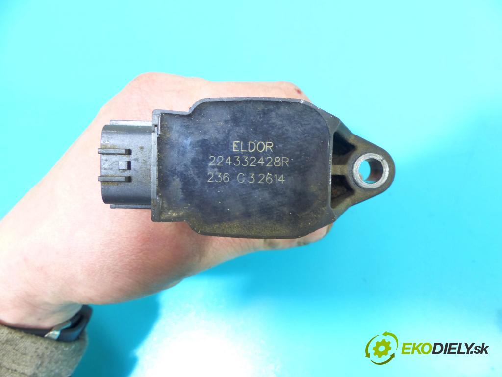 Renault Megane III 2008-2016 1.2 TCE: 132  HP manual 97 kW 1197 cm3 5- cievka zapaľovacia 224332428R (Zapaľovacie cievky, moduly)