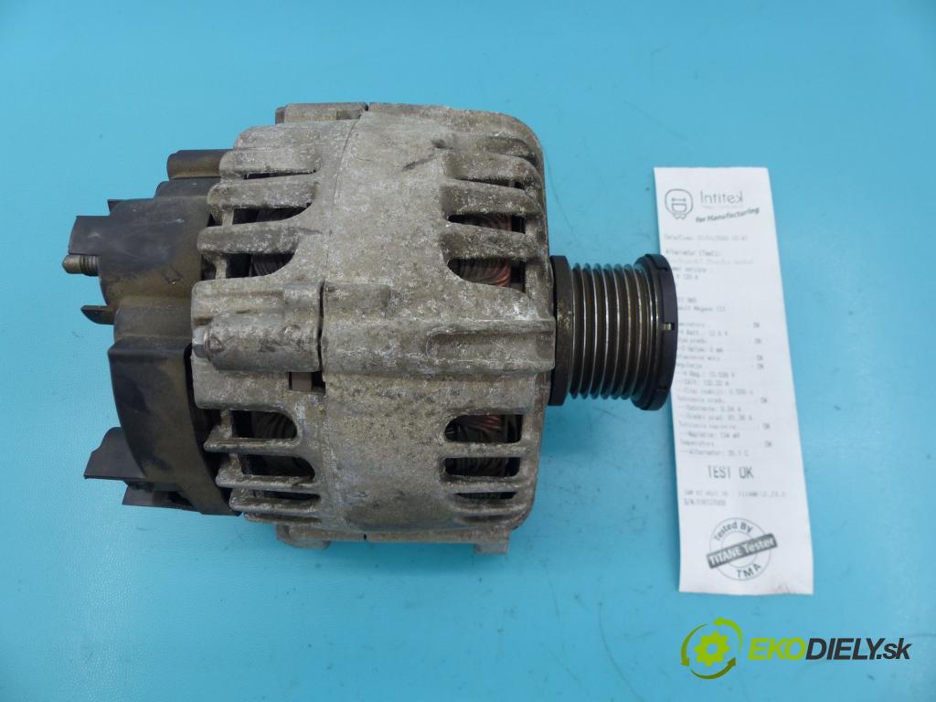 Renault Megane III 2008-2016 1.2 TCE: 132 hp manual 97 kW 1197 cm3 5- Alternator 8200849752C (Alternátory)
