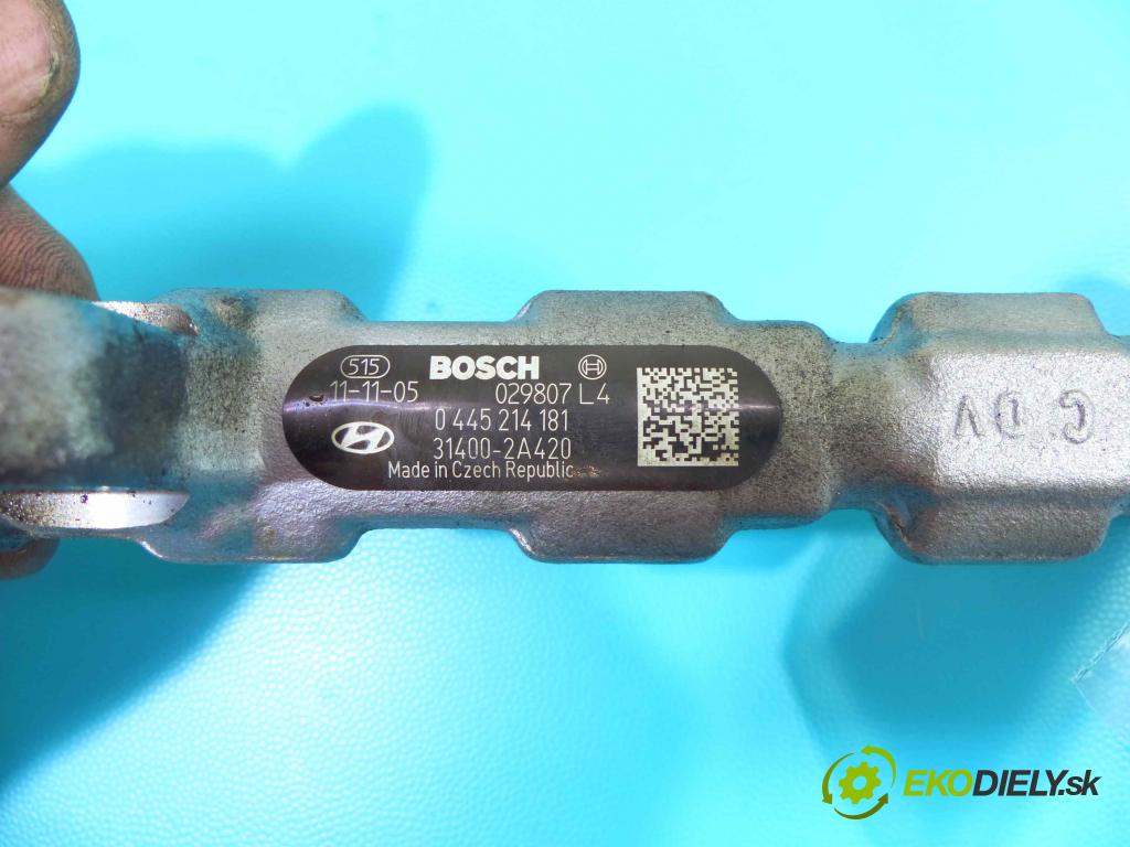 Hyundai Ix35 1.7 crdi 116 HP manual 85 kW 1685 cm3 5- lišta vstrekovacia 0445214181 (Vstrekovacie lišty)