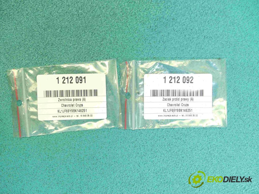 Chevrolet Cruze 2.0 VCDi: 163 HP manual 120 kW 1998 cm3 4- náboj pravé  (Náboje)