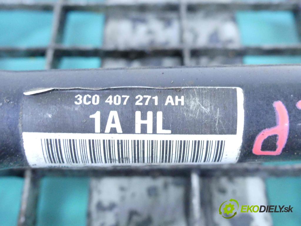 Vw Passat CC 2008-2016 2.0 TSI 211KM manual 155 kW 1984 cm3 4- poloos ľavé 3C0407271AH (Poloosy)