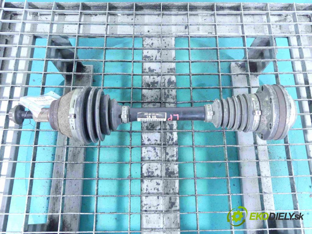 Vw Passat CC 2008-2016 2.0 TSI 211KM manual 155 kW 1984 cm3 4- poloos ľavé 3C0407271AH (Poloosy)