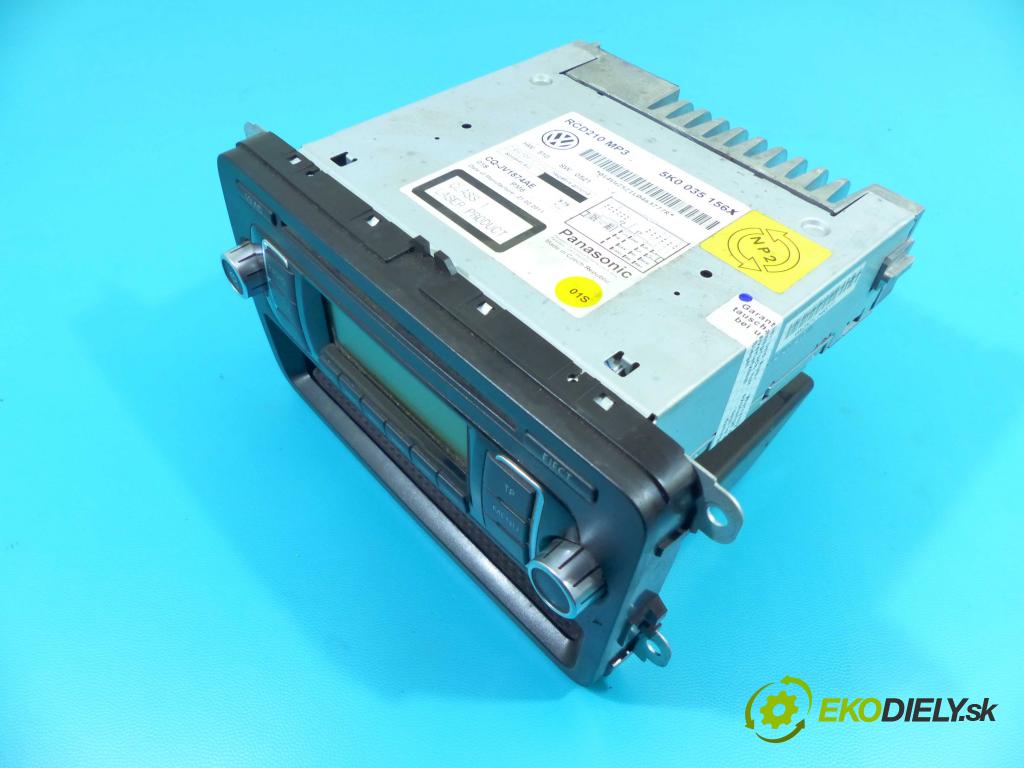 Vw Caddy III 2K 2003-2015 2.0 tdi 140 HP manual 103 kW 1968 cm3 5- Radio továreň: 5K0035156X