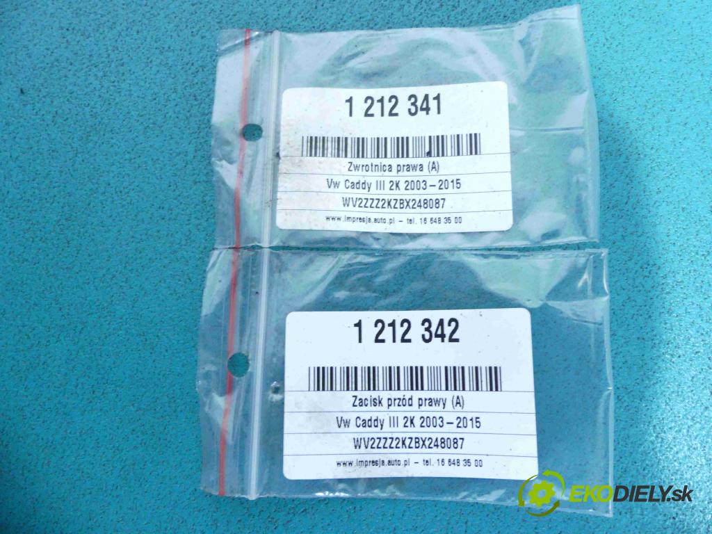 Vw Caddy III 2K 2003-2015 2.0 tdi 140 HP manual 103 kW 1968 cm3 5- náboj pravé  (Náboje)