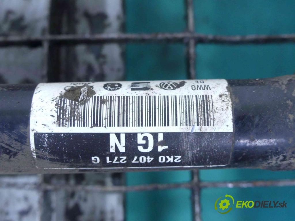 Vw Caddy III 2K 2003-2015 2.0 tdi 140 HP manual 103 kW 1968 cm3 5- poloos ľavé 2K0407271G (Poloosy)