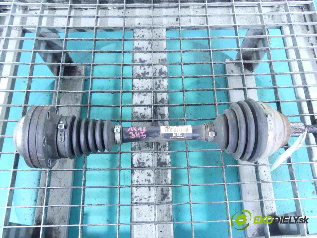 Vw Caddy III 2K 2003-2015 2.0 tdi 140 HP manual 103 kW 1968 cm3 5- poloos ľavé 2K0407271G (Poloosy)