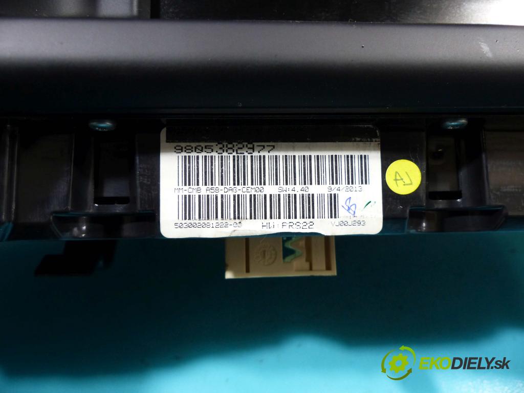 Citroen C3 Picasso 2008-2017 1.4 16v 95 HP manual 70 kW 1397 cm3 5- prístrojovka/ budíky 9805382977 (Prístrojové dosky, displeje)