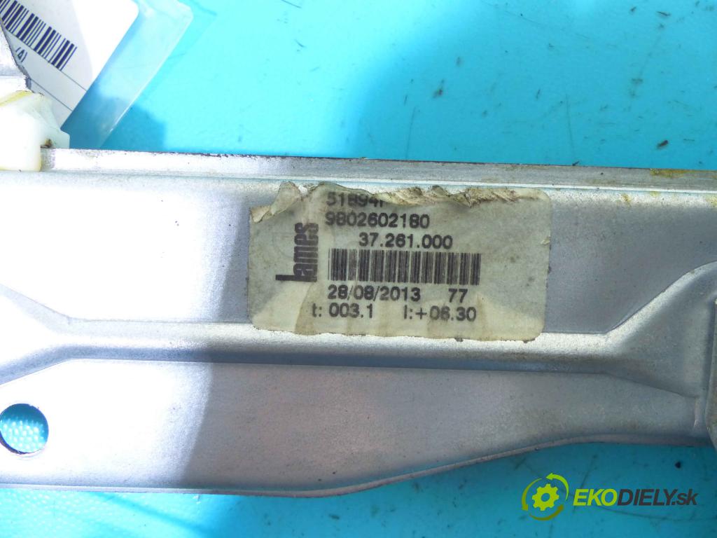 Citroen C3 Picasso 2008-2017 1.4 16v 95 hp manual 70 kW 1397 cm3 5- mechanismus stahování zadní pravý 9802602180