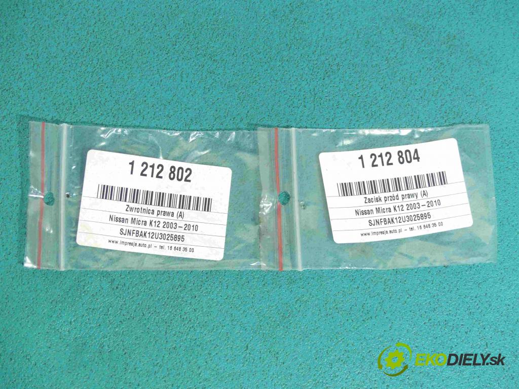 Nissan Micra K12 2003-2010 1.2 16v 80 HP manual 59 kW 1240 cm3 5- náboj pravé  (Náboje)