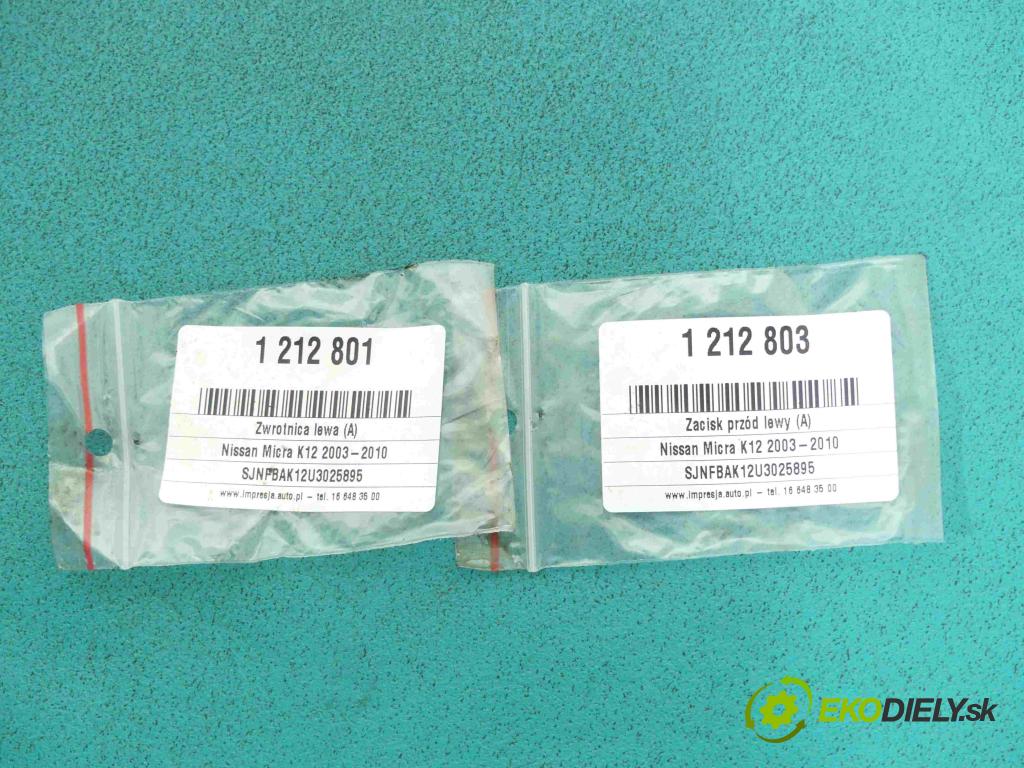 Nissan Micra K12 2003-2010 1.2 16v 80 HP manual 59 kW 1240 cm3 5- brzdič predné ľavý (Ostatné)
