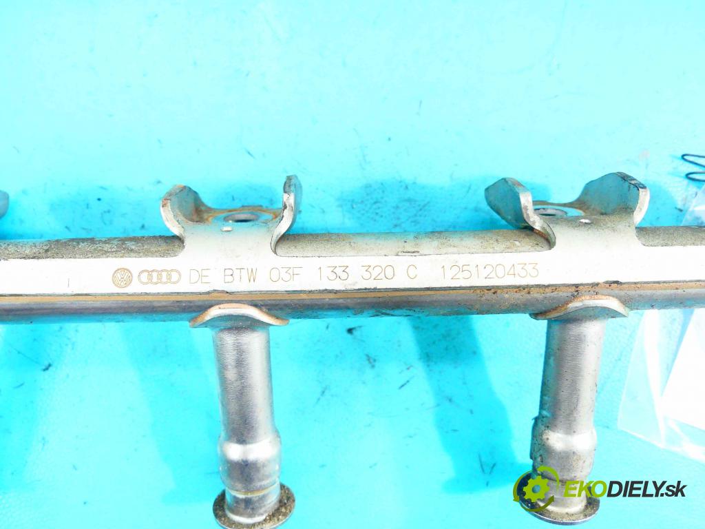 Skoda Fabia II 2007-2014 1.2 TSI 105 HP manual 77 kW 1197 cm3 5- lišta vstrekovacia 03F133320C (Vstrekovacie lišty)