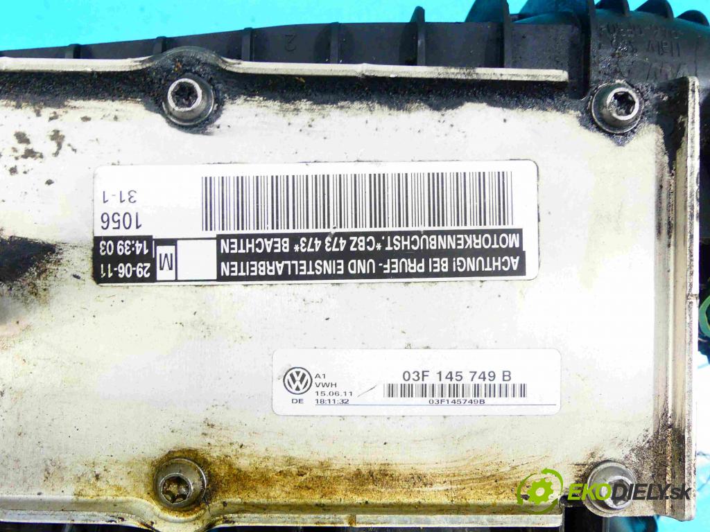Skoda Fabia II 2007-2014 1.2 TSI 105 hp manual 77 kW 1197 cm3 5- potrubí sací 03F145749B (Sací potrubí)