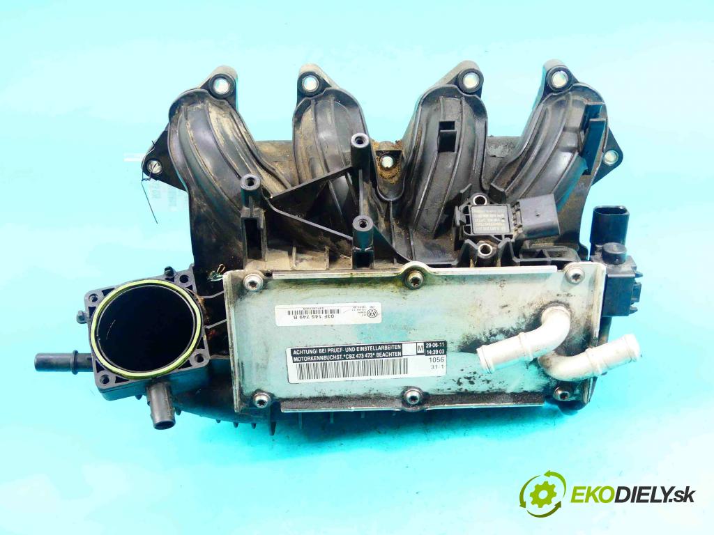 Skoda Fabia II 2007-2014 1.2 TSI 105 hp manual 77 kW 1197 cm3 5- potrubí sací 03F145749B (Sací potrubí)