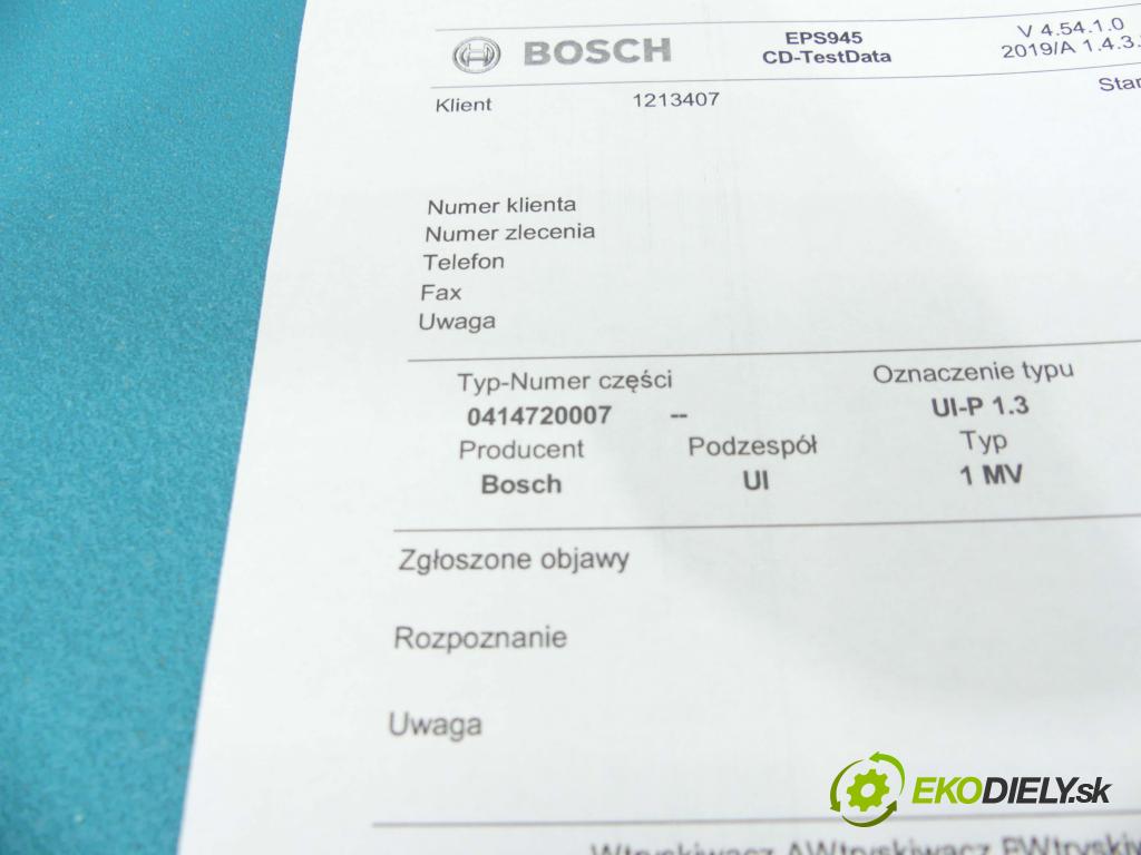Vw Golf IV 1997-2003 1.9 tdi 116 HP manual 85 kW 1896 cm3 3- vstrekovacie čerpadlo 0414720007 (Vstrekovače)