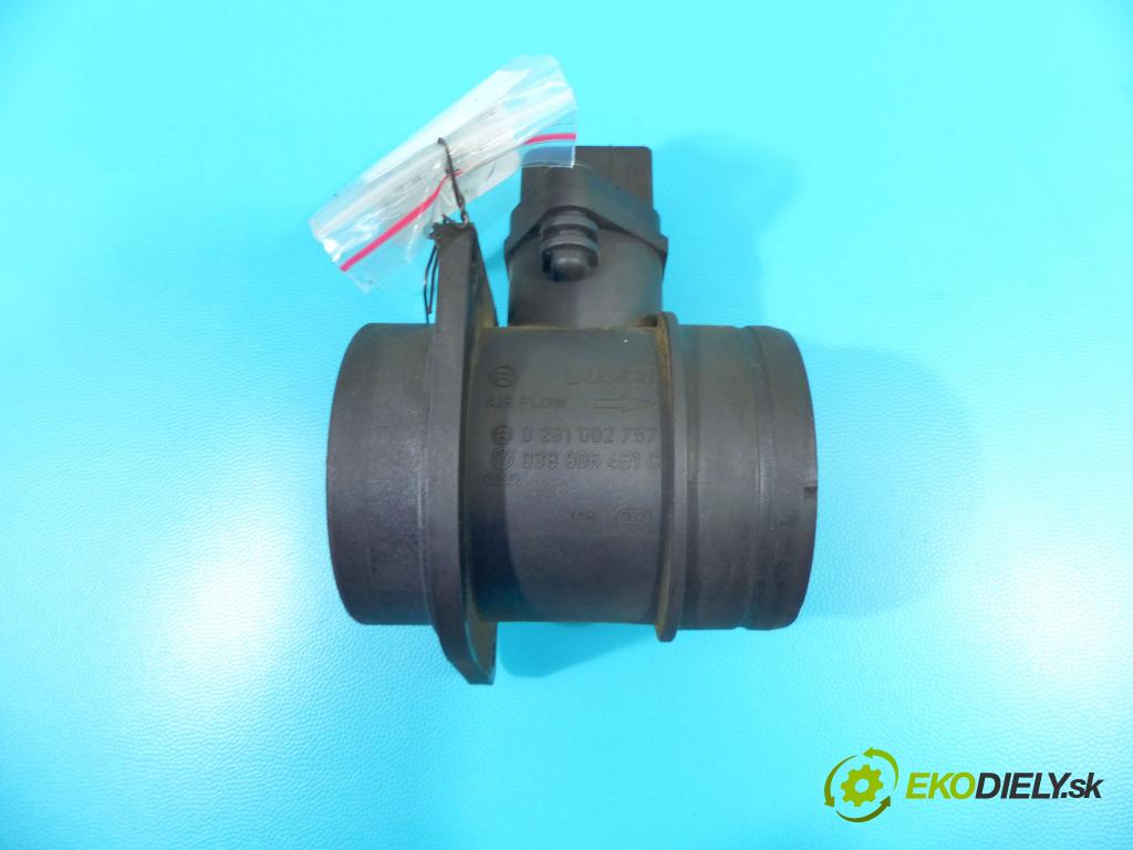 Vw Golf IV 1997-2003 1.9 tdi 116 HP manual 85 kW 1896 cm3 3- průtokoměr: 0281002757 (Váhy vzduchu)